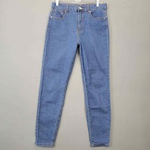 Forever 21 Womens Jeans Size 28 Blue Stretch Skinny High Rise Classic Denim Zip - £10.43 GBP