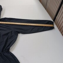 LL Bean Black Nylon Hooded Jacket Women's 1/4 Zipper Front Pocket Zipper Size 2X image 8