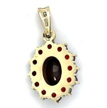 Vintage 14K Yellow Gold Garnet Pendant 2.8g - £352.51 GBP