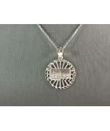 Sterling Silver Religious Last Supper Pendant Necklace 4.0g E7089 - €34,23 EUR