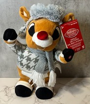 Gemmy Rudolph The Red Nosed Reindeer Side Stepper Plush NWT- 12&quot; - £13.91 GBP