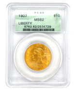 1907 Gold Liberty Graded by PCGS as MS62 Old Label - $3,357.23 CAD