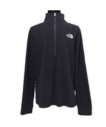 The North Face Black Fleece Quarter Zip Sweatshirt Pullover Jacket Size ... - £22.02 GBP