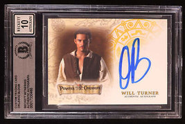 Orlando Bloom Signed &quot;Pirates of the Caribbean&quot; Custom Trading Card (BGS... - £234.19 GBP