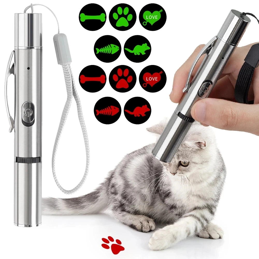 Sporting A Sight Pointer Projection cat accessories Cat toy USB Charging Funny C - £23.43 GBP