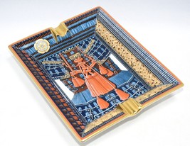 Hermes Change tray Parures de Samourais porcelain Ashtray samurai plate kabuto - £924.91 GBP