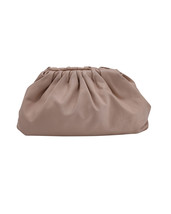 Bottega Veneta The Pouch Clutch Bag In Calfskin Leather Women Beige One Size - £1,152.45 GBP