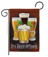 Its Beer Oclock Garden Flag 13 X18.5 Double-Sided House Banner - £15.96 GBP