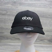 eBay New Era Hat Mens One Size Black Embroidered 9FORTY Adjustable Casual Cap - £20.34 GBP
