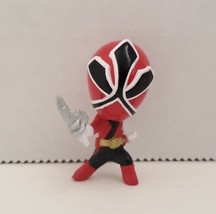 RARE Mini Power Rangers Samurai Red Ranger Figure 1.5&quot; - £7.87 GBP