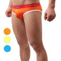 Men&#39;s Low-Rise Modal Trunks with Red and White Logo Waistband and U-Pouc... - £2.54 GBP