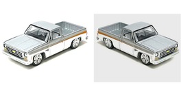 1:64 - 1980 Chevrolet Silverado Custom Silver / White Diecast - $37.99