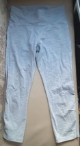 Lululemon Wunder Under Crop Leggings Mesh Gray White Size 8 - $19.79