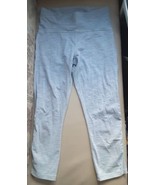 Lululemon Wunder Under Crop Leggings Mesh Gray White Size 8 - $27.17 CAD