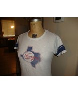 MLB Texas Rangers Baseball vintage throwback jersey style Ladies Fit T S... - £14.73 GBP