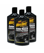  Black Wax Car Polish Ultra Gloss HS 10 oz 3 Pack Carnauba Color Match  - $642.97 MXN