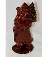 1988 Foltz Glazed Redware Santa Clause Carrying Christmas Tree and Gift ... - £125.52 GBP