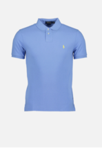 Ralph Lauren Men&#39;s Custom Slim Short Sleeve Blue Pony Mesh Polo Shirt, B... - $63.00