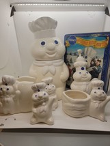 Lot Of  Pillsbury Doughboy Vintage 1988 97 7pc Kitchen Table See Photos - £92.44 GBP