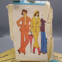 Vintage Sewing PATTERN Simplicity 7349, Misses 1976 Smock-Jacket with Detachable - $17.42