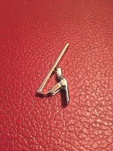 Vintage 60s silver plated Plain Box tie clip (bar style) image 3