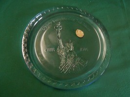 Tiara Sky Blue Collector Plate Statue Of Liberty 1886-1986 &quot;Liberty Enlightning&quot; - £5.16 GBP