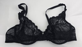 Felina Sabrina Collection Sheer Mesh Lace Bra Underwire Black 38C # 0609 - $19.79