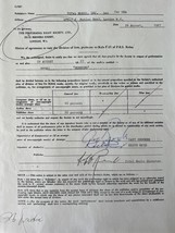 Gary Brooker and Keith Reid signed contract  - £78.63 GBP