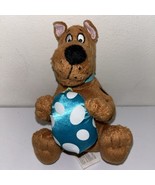 6.5&quot; Scooby-Doo Holding Blue Egg Easter Plush Stuffed Animal Says Happy ... - $14.86