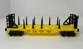 Lionel Train 16375 New York Central NYC Bulkhead Flatcar Removable Stake... - $23.63
