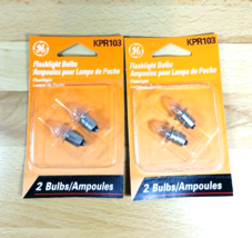2 Packs Of 2 GE Flashlight Replacement Bulbs Replaces KPR103 3 &quot;D&quot; Cell ... - £10.38 GBP