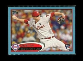 2012 Topps Rookie Baseball Card #243 Justin De Fratus Philadelphia Phillies - £7.78 GBP