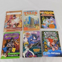 Lot of 6 Home Schooling Books grades 2-5 various authors titles genres Texas - £6.91 GBP