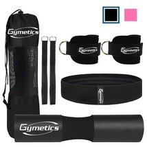 Barbell Squat Pad For Standard | Pair Of Gym Ankle Straps For Cable Mach... - $43.99