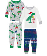 Koala Kids Dinosaur Christmas 2 Pajama Sleep Wear Set Baby Boy Sz 12 M NEW - €19,45 EUR