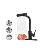 Kitchen Sink Faucet Black Pull Down/Out Sprayer Swivel Single Handle Mix... - €21,17 EUR