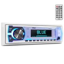Pyle Marine Bluetooth Stereo Receiver - 12V Single DIN Boat In-Dash Radi... - €26,22 EUR