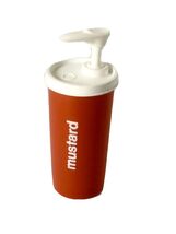 Tupperware Mustard Dispensers Pump Style Vintage 1329-15 No Lid Orange R... - $5.11