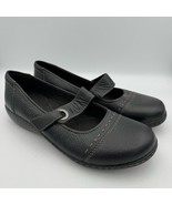 Clarks Bendables Black Leather Mary Jane Flats Comfort Shoes 9.5M  - $54.63 CAD