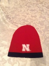 NCAA Nebraska Cornhuskers beanie cap Size 2T 4T Outfitter hat red - £10.01 GBP