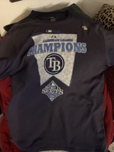 Tampa Bay Rays 2008 American League Championship T shirt Youth Large Vintage MLB - £17.31 GBP