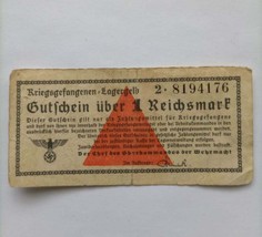 1 German Reichspfennig prisoner of war POW currency 1939 1944 lagergeld ... - $48.51