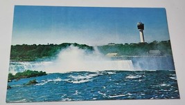 Niagara Falls New York~Seagram Tower~American-Horseshoe Falls~Vintage Postcard - £2.39 GBP