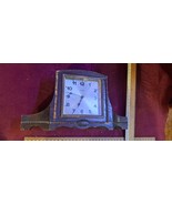 Antique wood mechanical desk clock [CLK10135] - $3,306.82 MXN