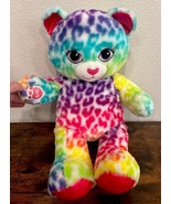 Build A Bear Workshop Rainbow Lisa Frank Leopard Cheetah Stuffed Plush 1... - $254.58 MXN