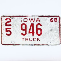 1968 United States Iowa Dallas County Truck License Plate 25 946 - £14.75 GBP