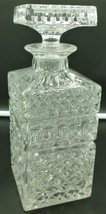 VINTAGE GLASS CRYSTAL PRESSED LIQUOR DECANTER - $517.66 MXN