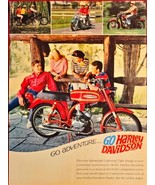 1967 HARLEY DAVIDSON MOTORCYCLE &quot;GO ADVENTURE&quot; M-65 Vintage Print Ad!! - $256.84 MXN