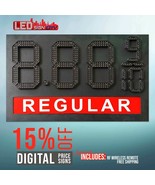 12&quot; LED Gas Price Sign with complete aluminum Cabinet - $912.48