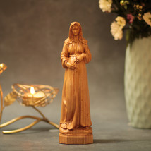 Our Lady of Hope Catholic Religious Wooden Statue Religious Catholic Sta... - $55.90